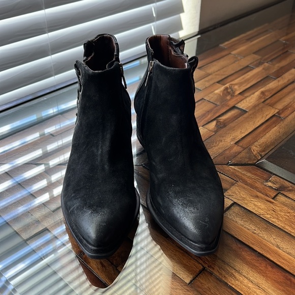 A.S.98 Biker Boots from Spain Leather and Suede Cheyenne 39 8.5 - Picture 3 of 15